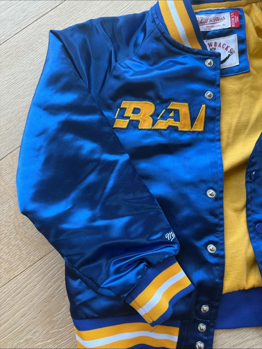 Mitchell & Ness Blue and Gold Throwbacks NFL Jacket 5-6y 💙💛🐏